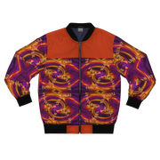 Hot Orange Fusion Bomber Jacket