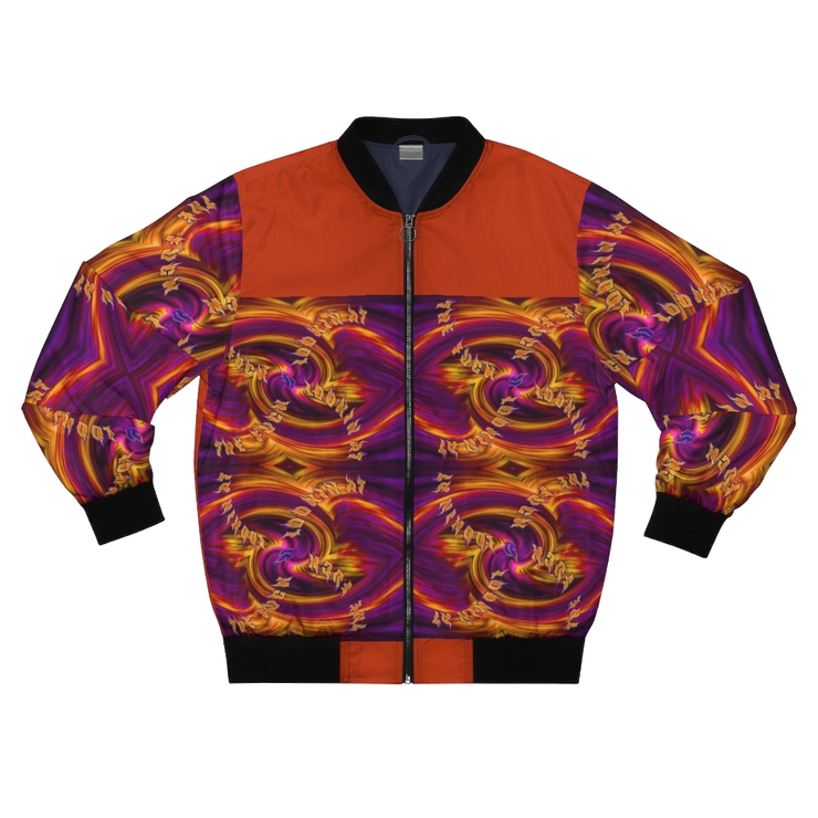 Hot Orange Fusion Bomber Jacket